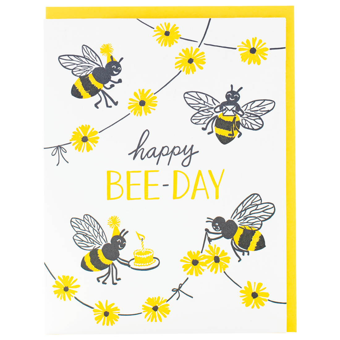 Happy Bee- Day Greeting Card