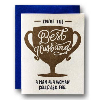 You're the Best Husband Trophy Card