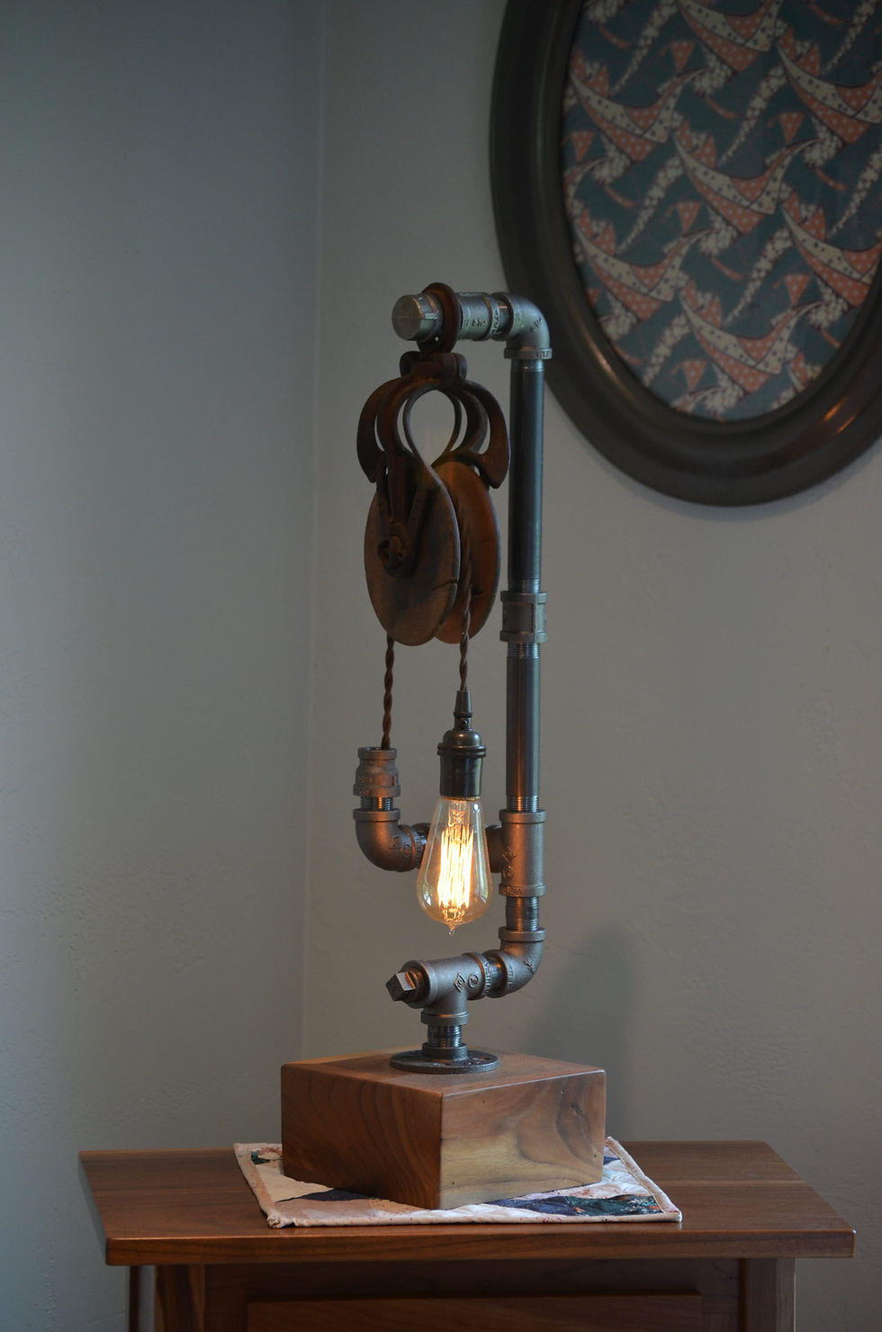 Thumbnail: Close up of vintage bulb and pulley