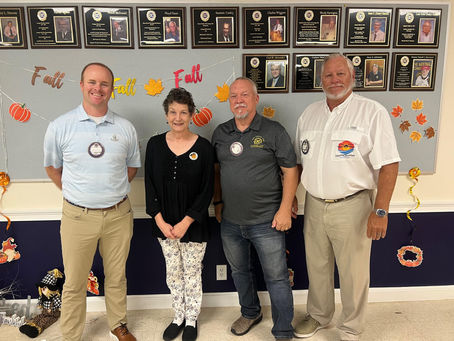 Heather Heath speaks to the Exchange club of Brunswick