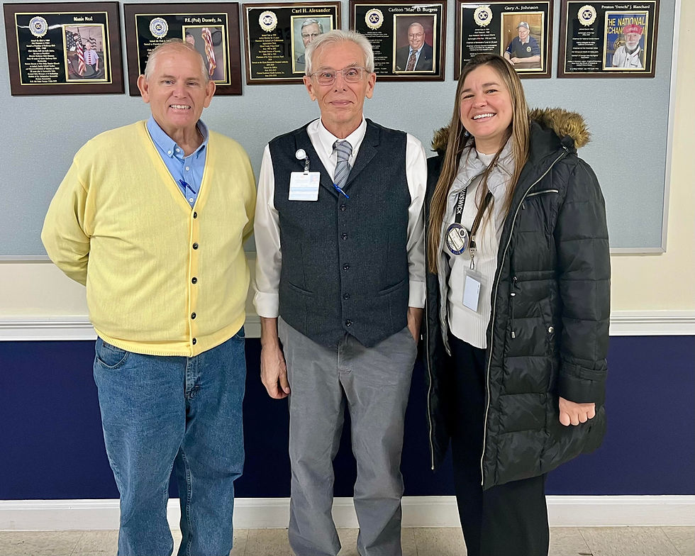 Bryan Thompson with Southeast Georgia Health System speaks to the Exchange Club of Brunswick