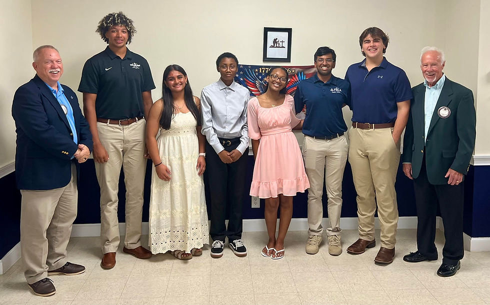 Exchange Club of Brunswick Celebrates 2026 2027 Student of the Month Honorees