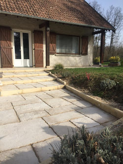 Escalier en pavés