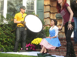 Have You Seen Calvin? On Set
