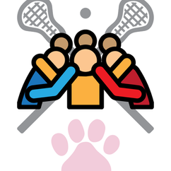 Graphic design for Trails to Obedience illustrating the link between youth lacrosse coaching in South Davis County and professional dog training services.
