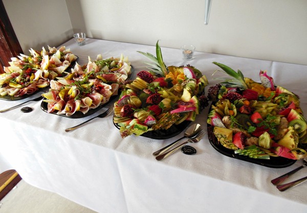 Arranged Food and Objects