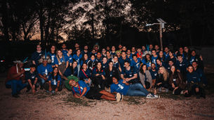 Equipe de voluntariado da ação