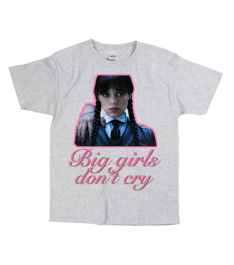 Thumbnail: Wednesday Addams - Big Girls Don't Cry - TEE Unisex - Digital Printing