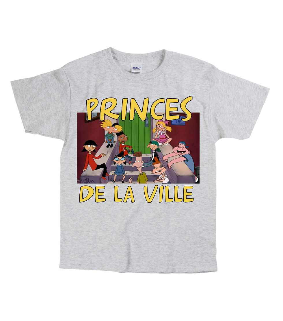Thumbnail: Hé Arnold x 113 Princes De La Ville Tee  - Unisex - Digital Printing
