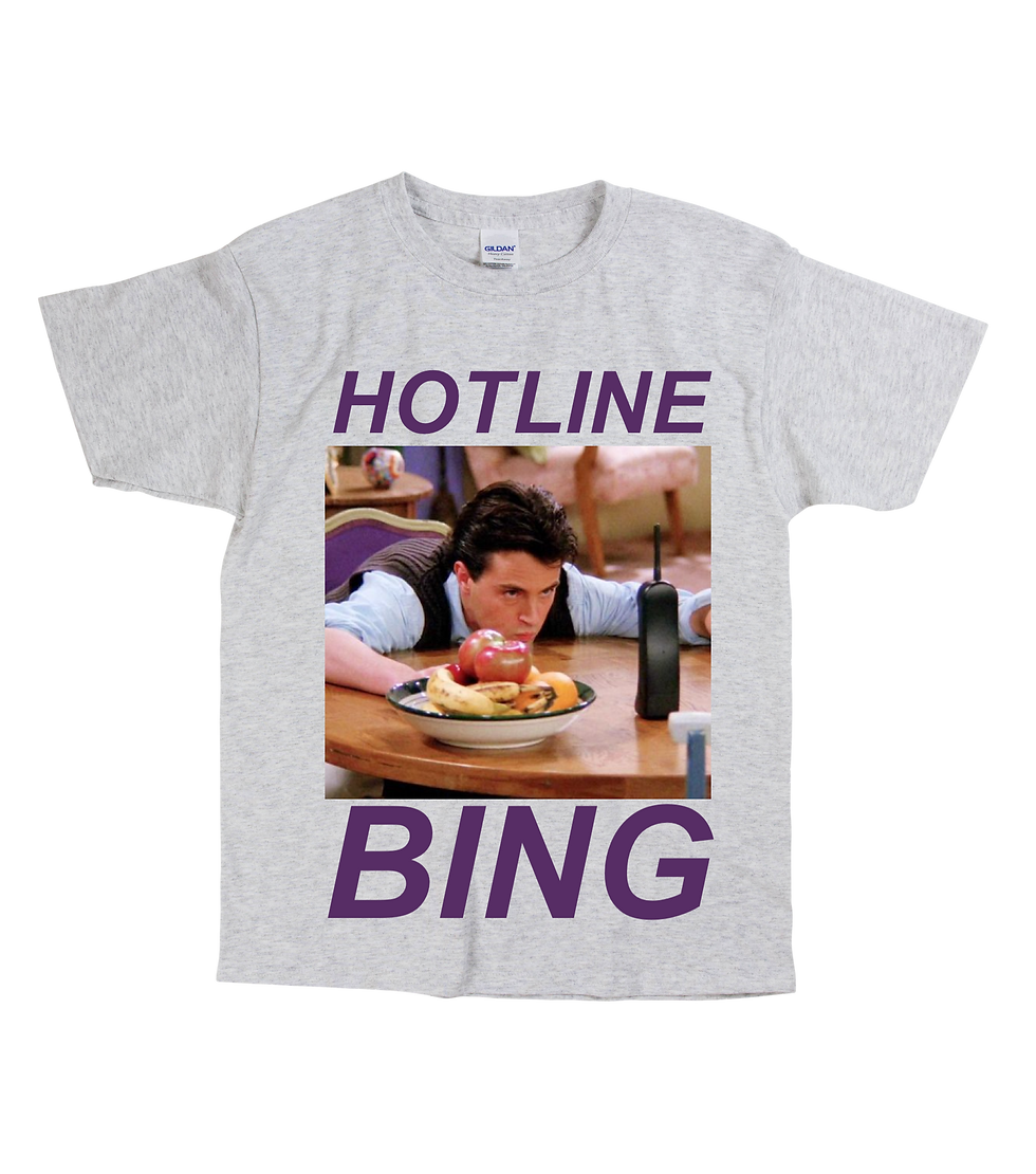 Thumbnail: Chandler Bing x Hotline Bling Tee- Unisex - Digital Printing
