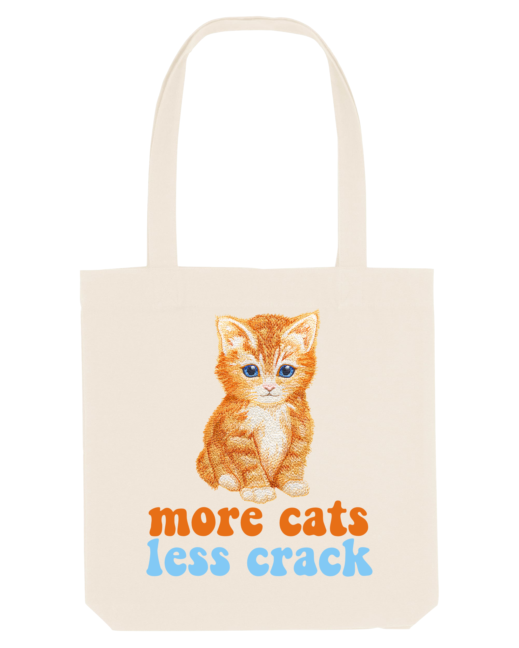 More Cats, Less Crack - Tote Bag