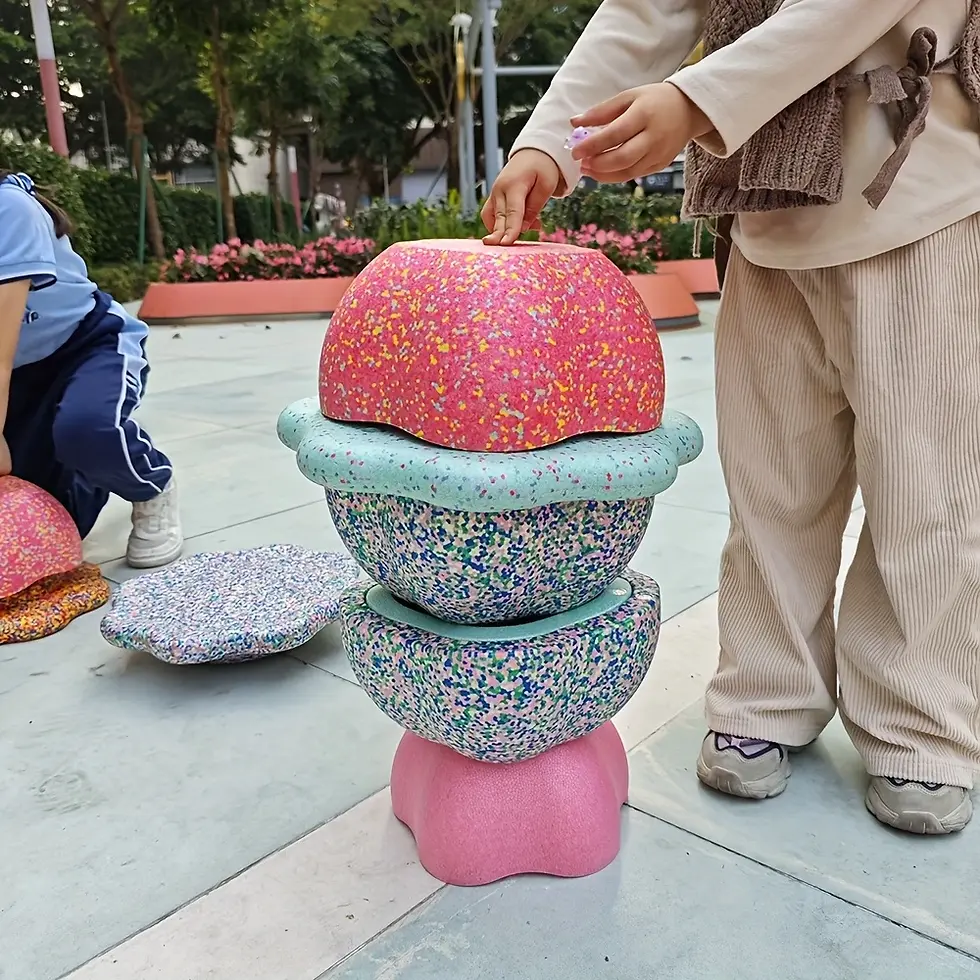 الصورة المصغرة: أحجار المشي والتوازن - أحمر