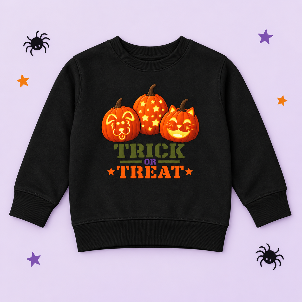 Trick or Treat Toddler Crewneck Sweatshirt