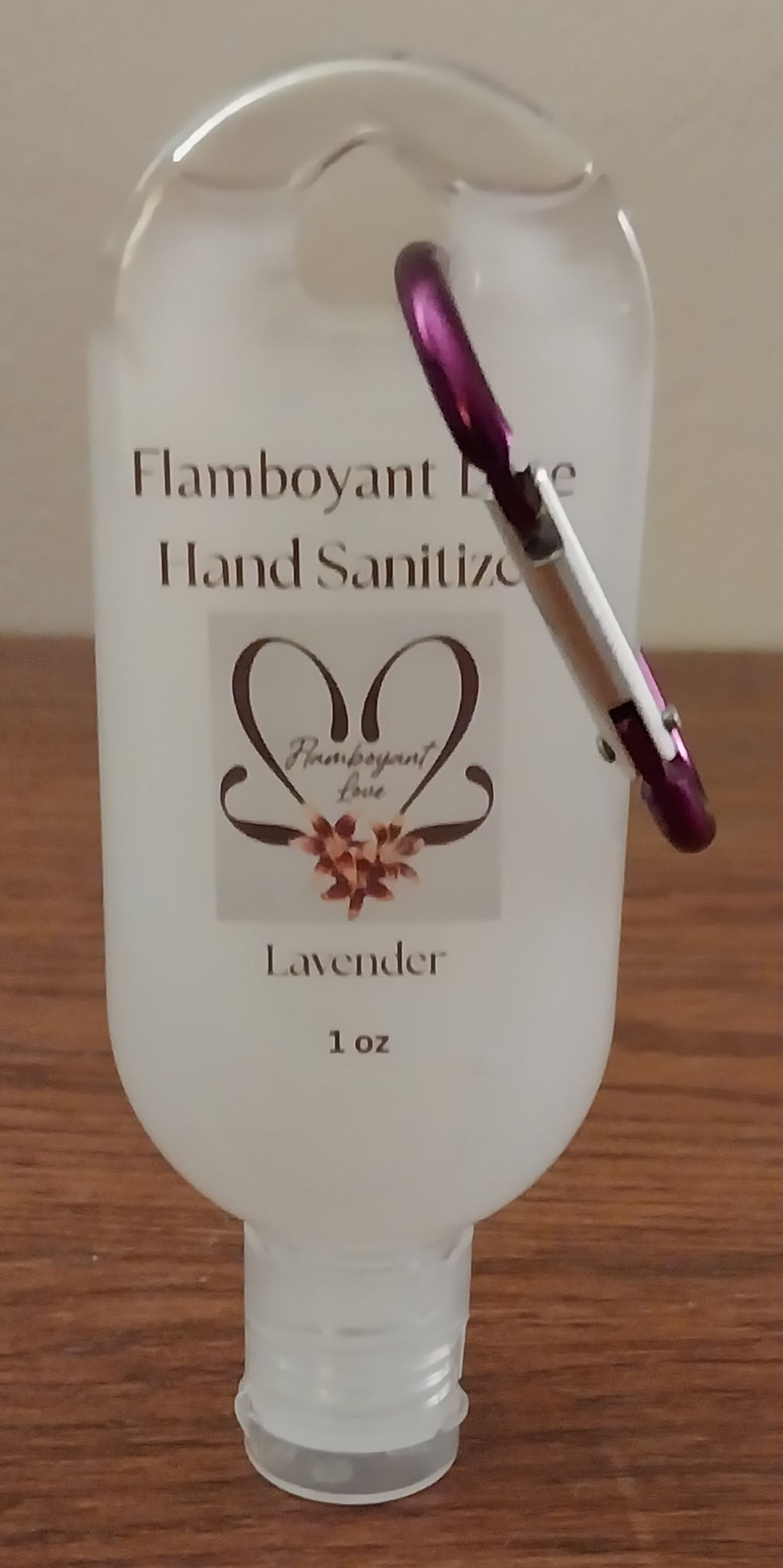 1 oz Lavender Hand Sanitizer Keychain