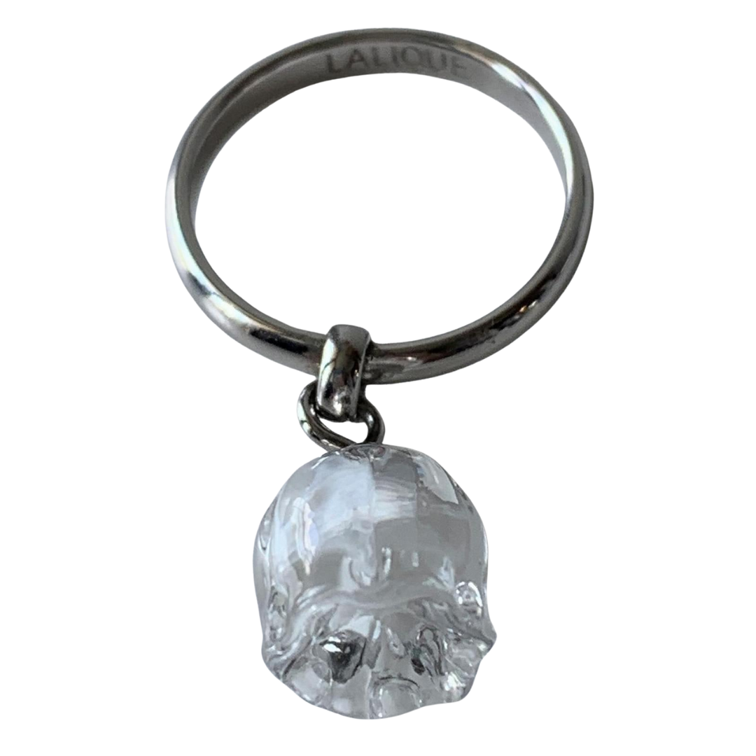 Lalique Silver and Clear Muguet Ring