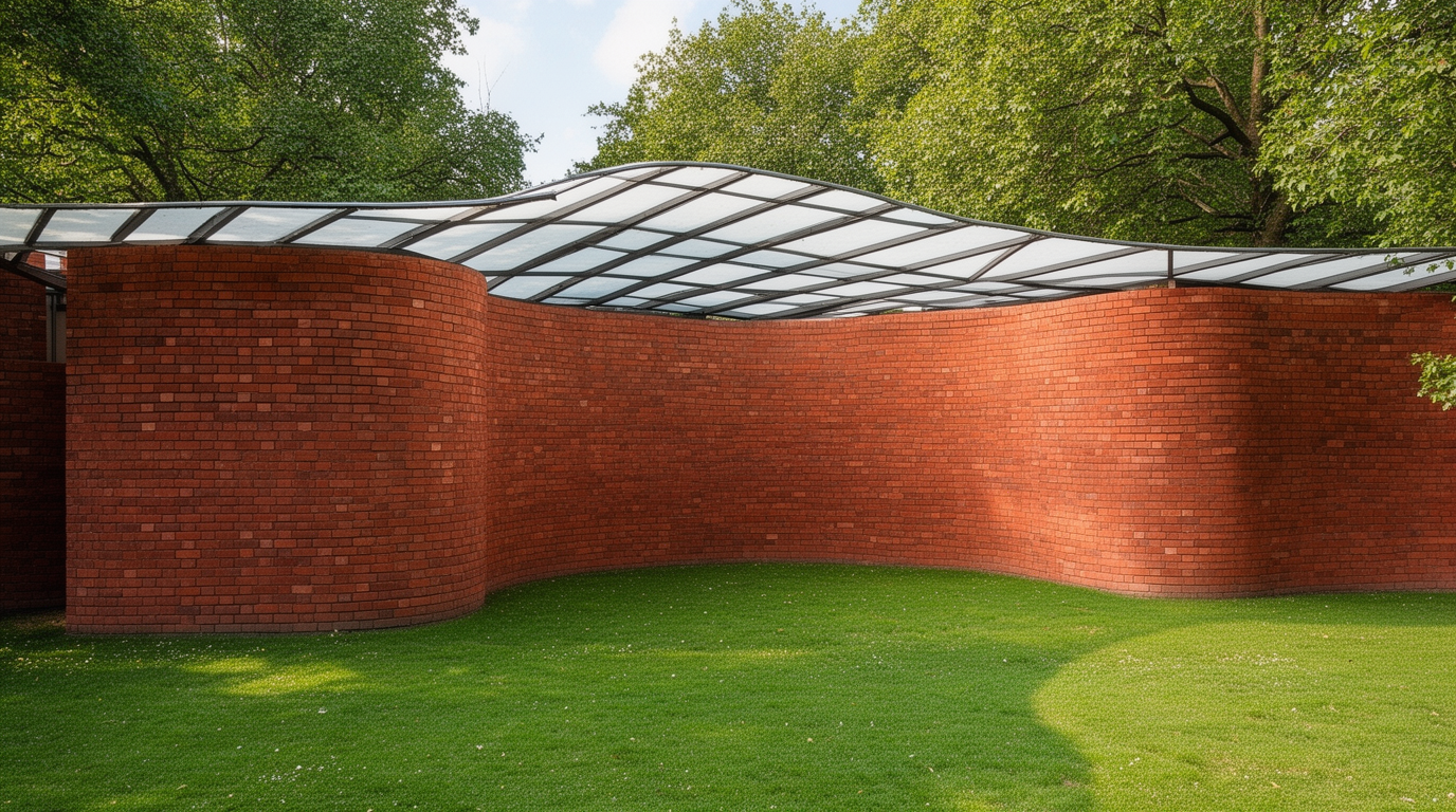 Pavilhão Serpentine 2026: mexicanos do LANZA atelier erguem um muro de tijolos sinuoso em Londres