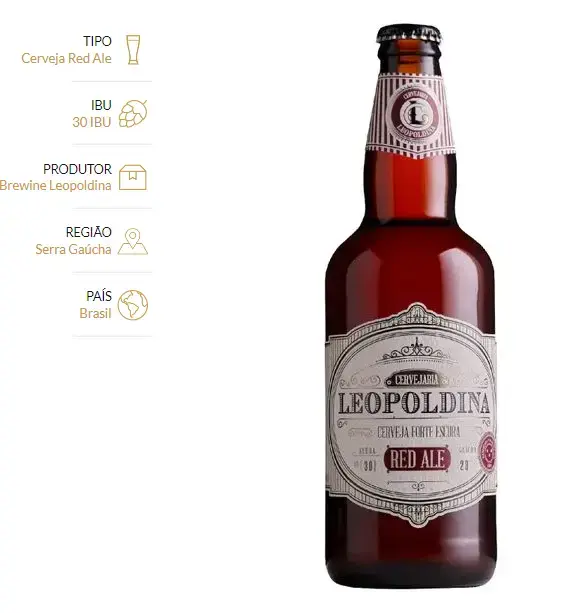 Cerveja Leopoldina Red Ale 500ml