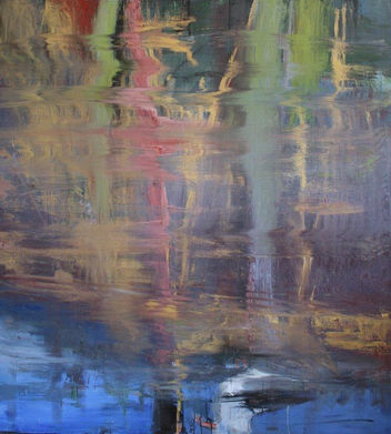 Reflection of a Seagull, 150X130 cm., oil on canvas, 2009 (private collection)