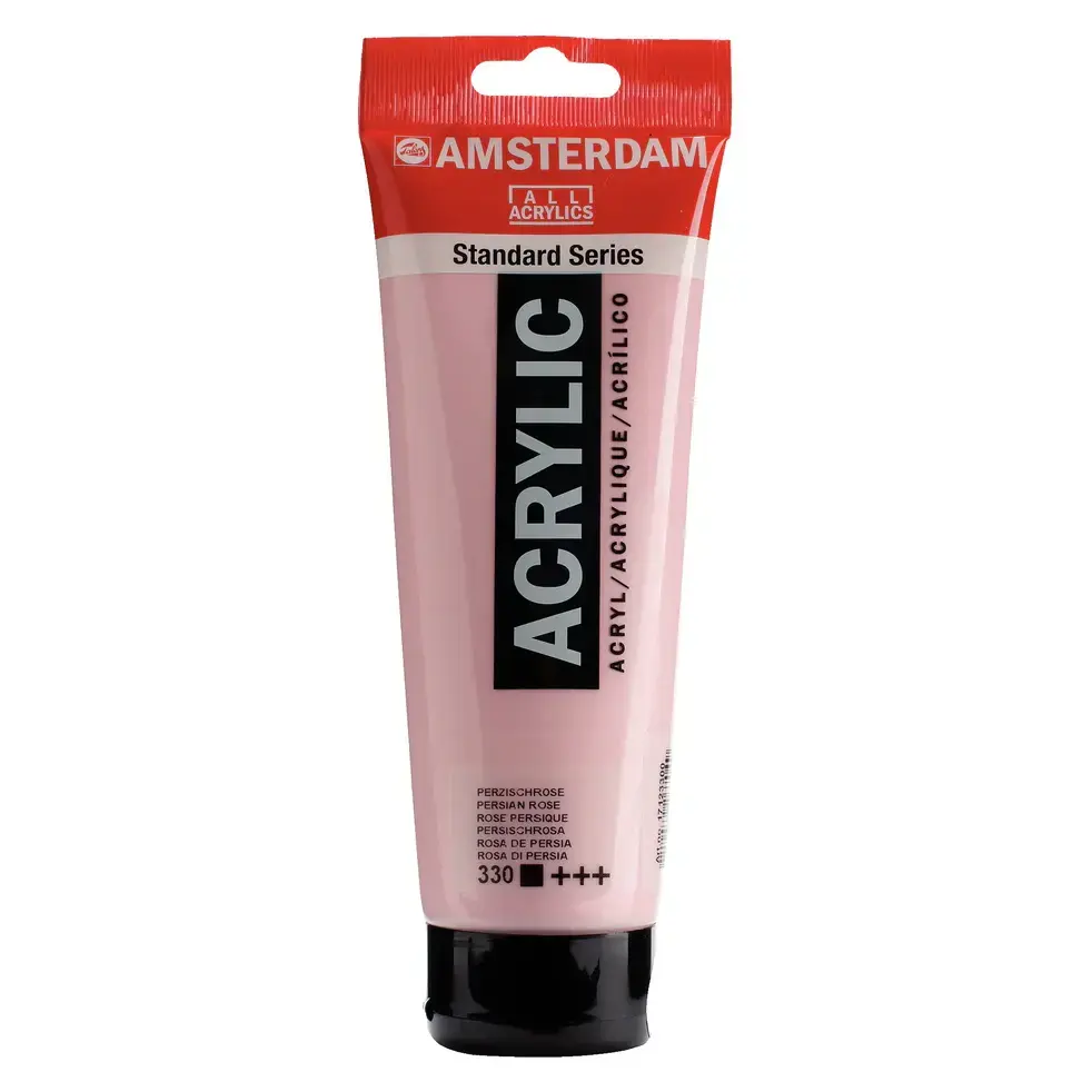 Amsterdam Acrylic 250ml persian rose 330 front view