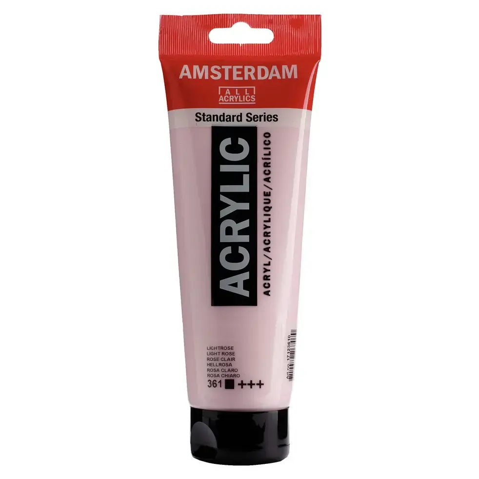 Amsterdam Acrylic 250ml light rose 361 front view