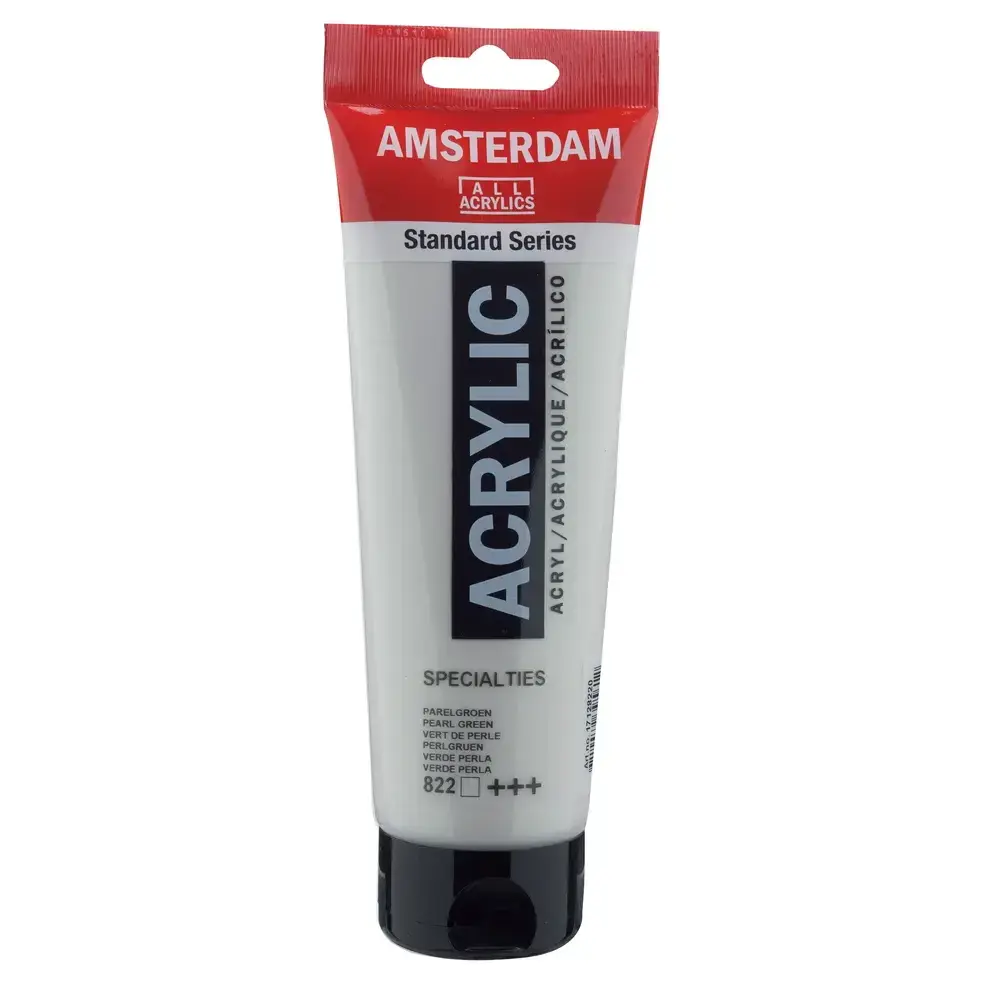 Amsterdam Acrylic 250ml pearl green 822 front view