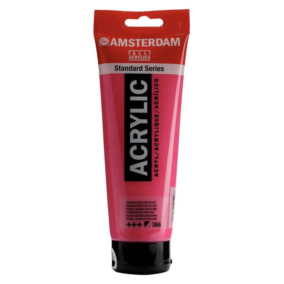 Amsterdam Acrylic 250ml quinacridone rose 366 front view