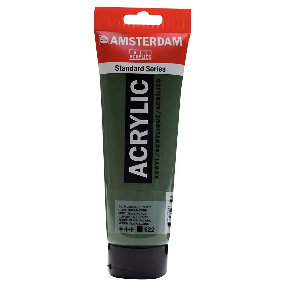 Amsterdam Acrylic 250ml olive green deep 622 front view