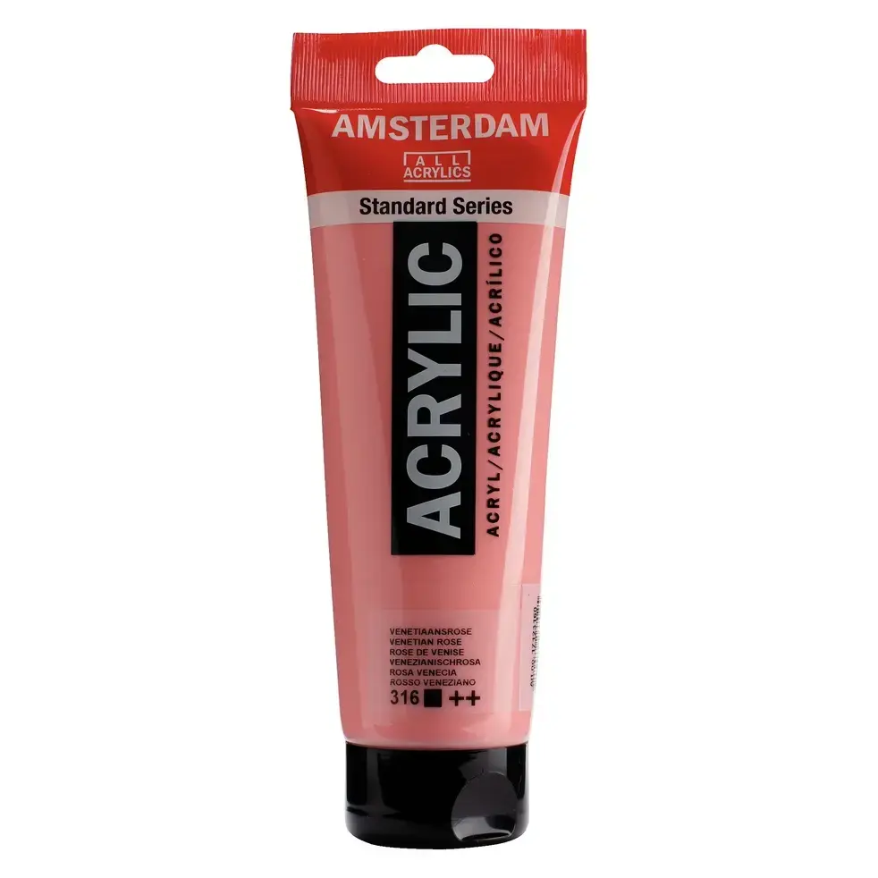 Amsterdam Acrylic 250ml venetian rose 316 front view