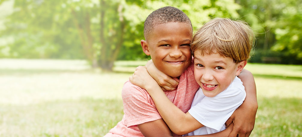 Children hugging