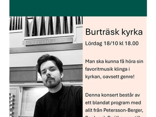 Orgelkonsert i Burträsk kyrka – folkmusik möter hårdrock