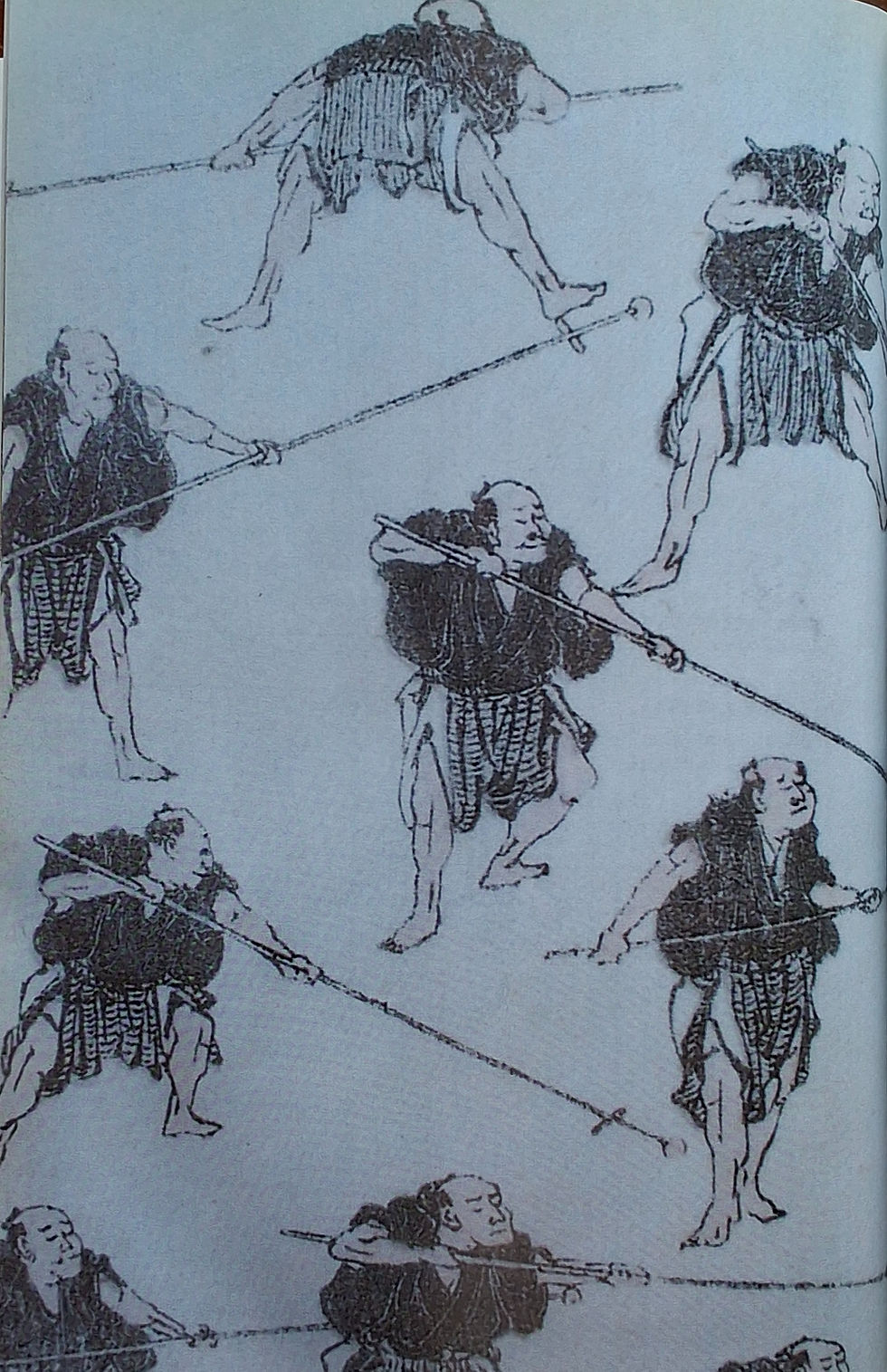 A page from Hokusai's Magna volume 6 ( Military Arts )