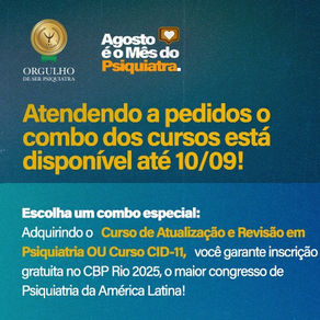 Atendendo a pedidos o combo dos cursos está disponível até 10/09!