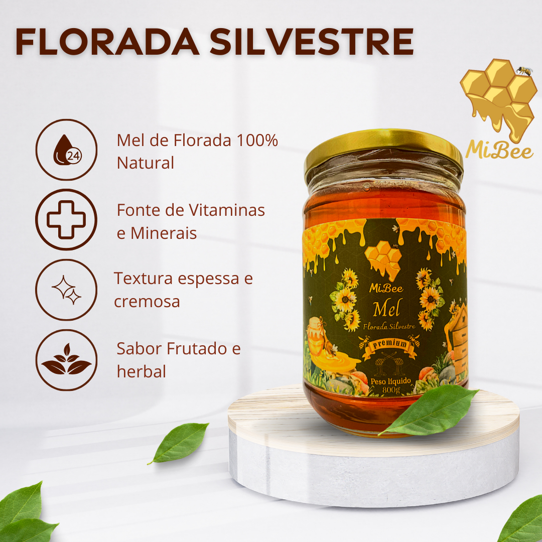 Mel do néctar das Flores Silvestres do Cerrado 800g
