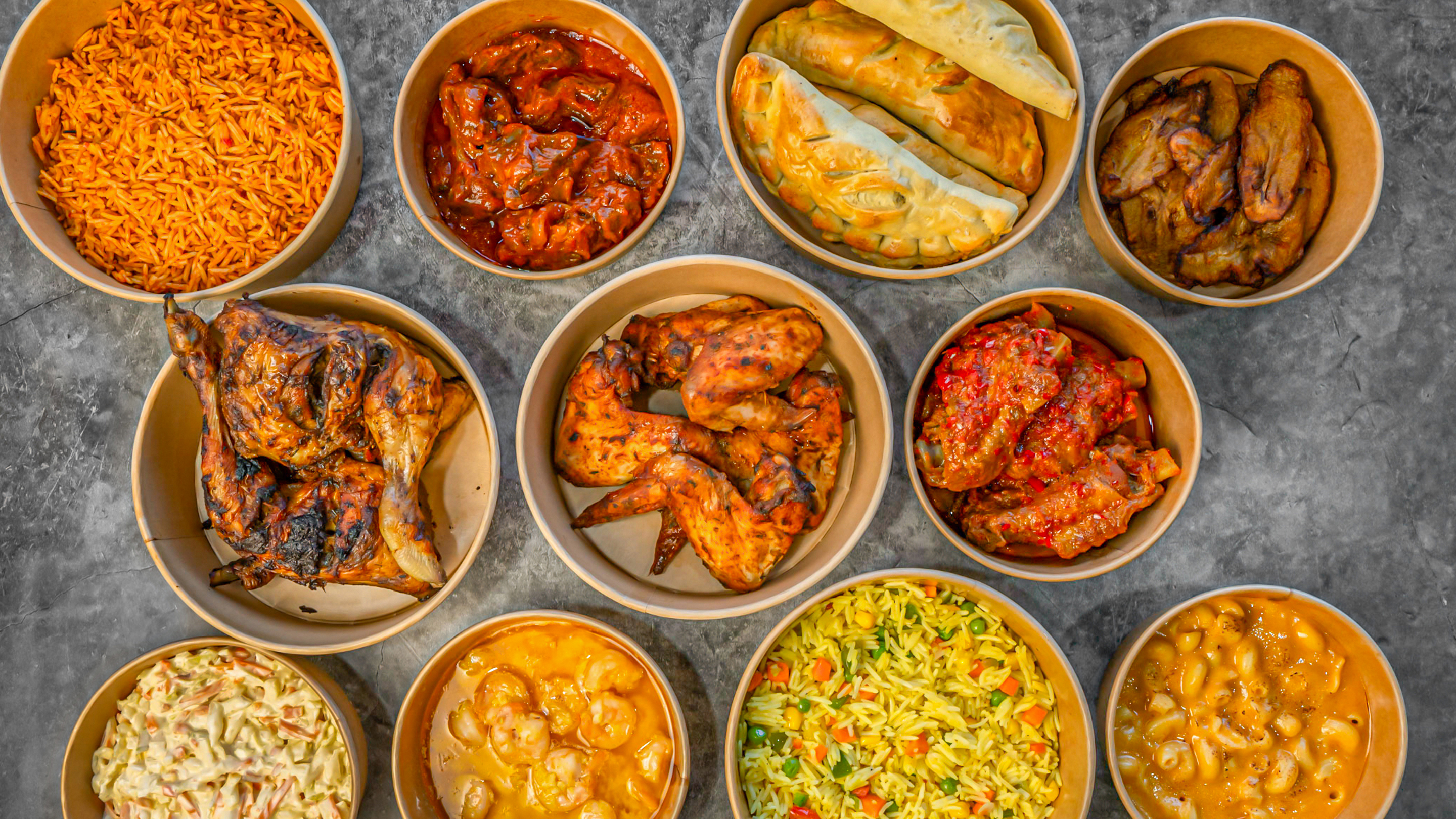 Arranged Food and Objects