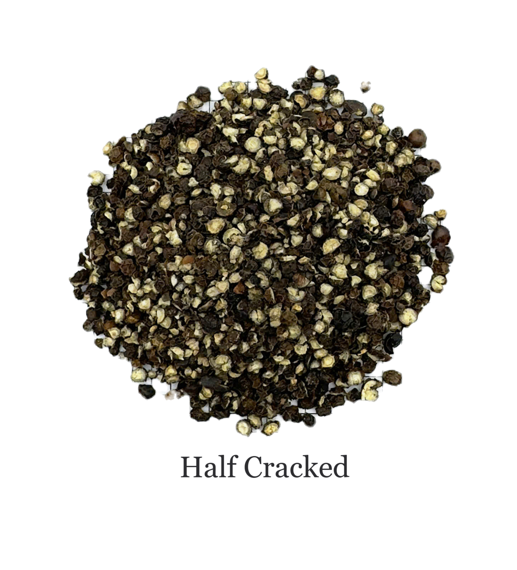 White pepper half cracked