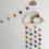 Thumbnail: Natural Carnival Rainbow Cloud Wall Hanging - 20cm -