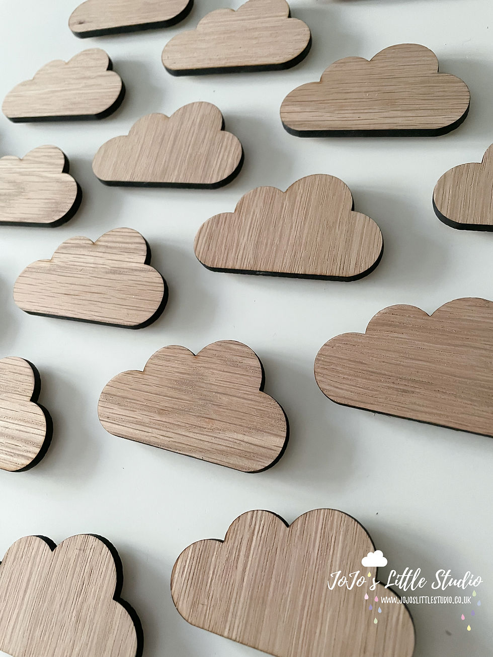 Thumbnail: Cloud Wall Hanging Hook - Oak Veneer