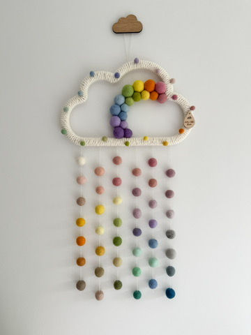 Thumbnail: Super Speckled Pastel Rainbow Cloud - 30cm