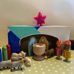 Nativity Scene by Roseanne and Family