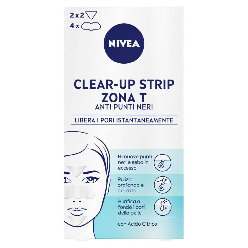 NIVEA CLEAR UP STRIPS 6 PZ