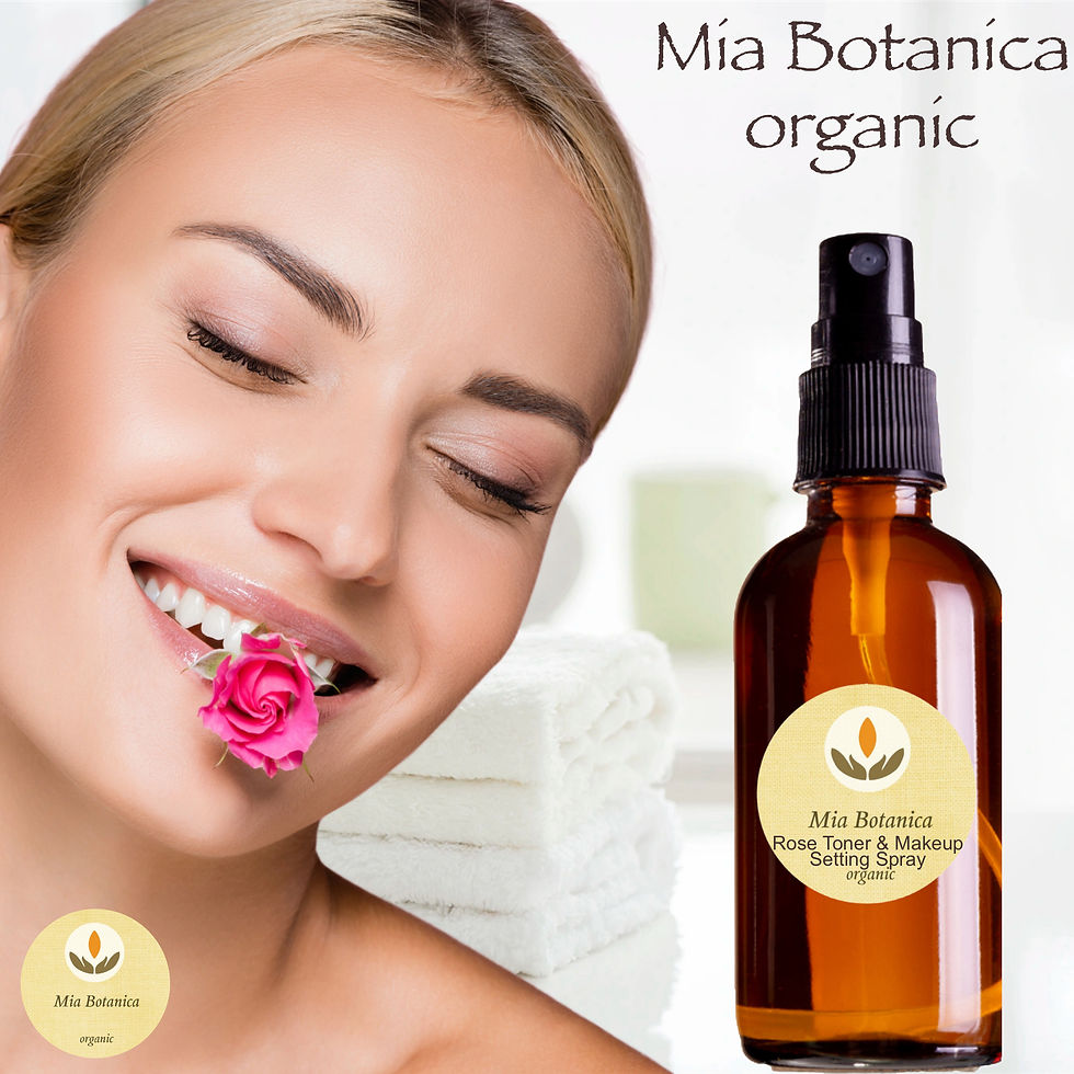 Thumbnail: Organic Rose Toner and Makeup Setting Spray w. Niacinamide and Hyaluronic Acid