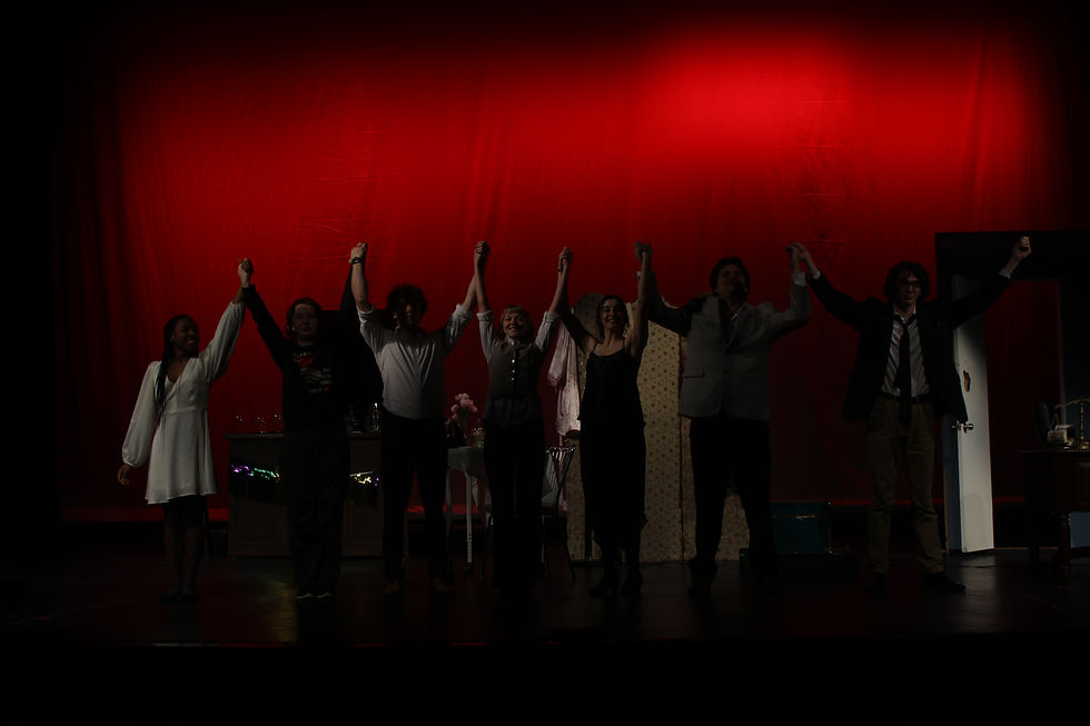 The cast of “Secrets in Smoked-Filled Rooms” took their final bow.