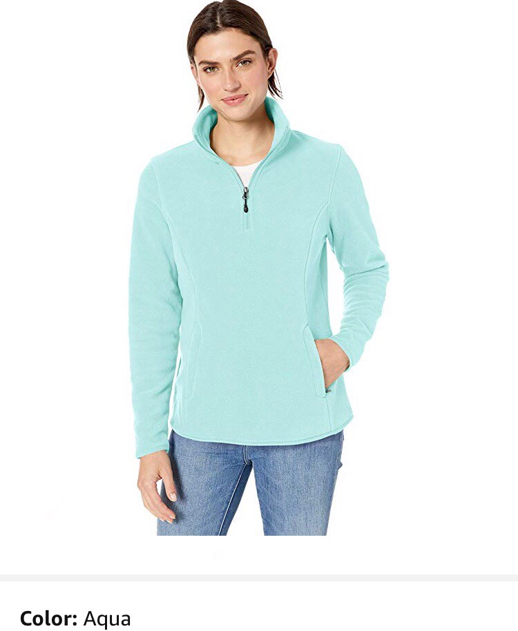 petite fleece pullover