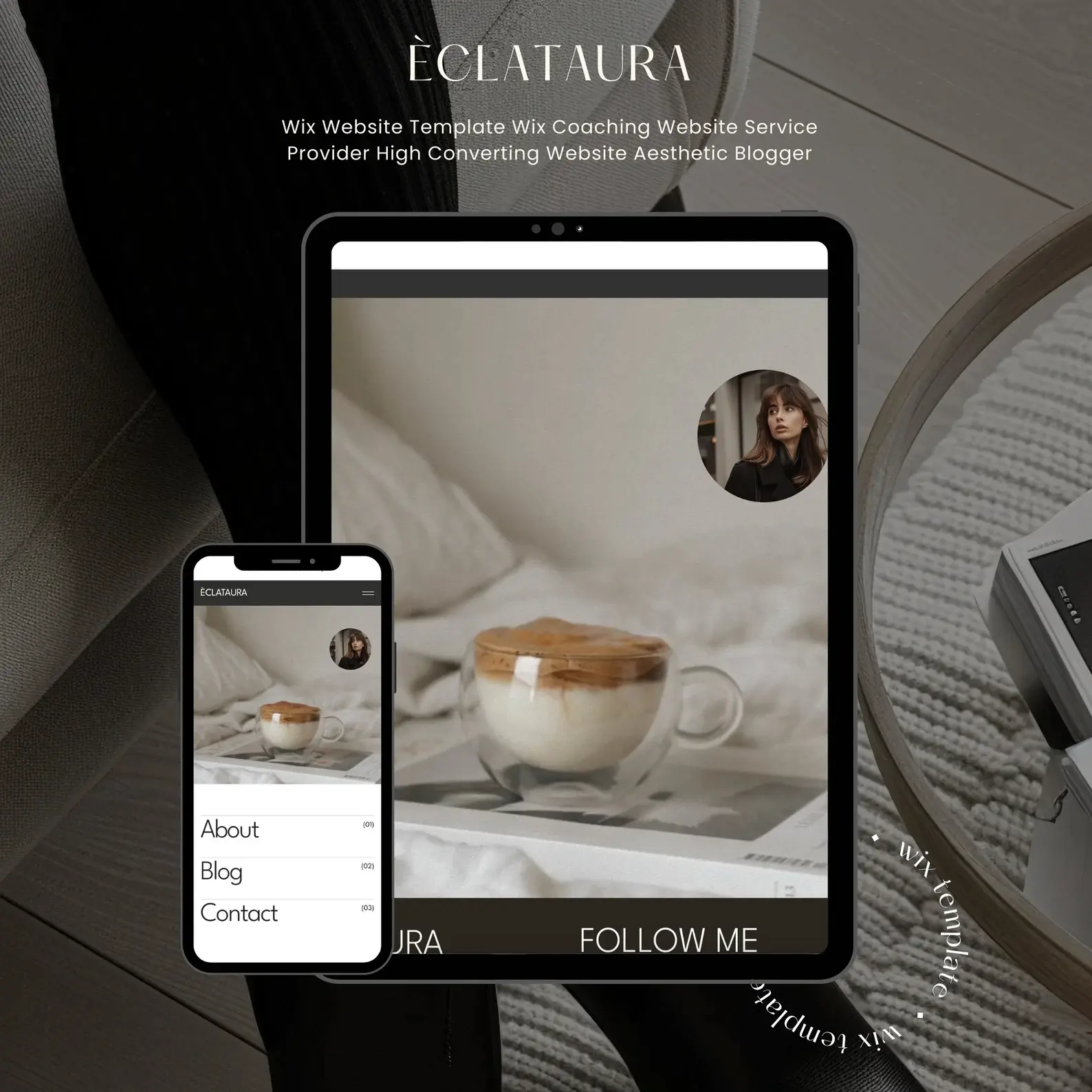 Wix Website Template - Editable Business Coach Website Design (Wix)