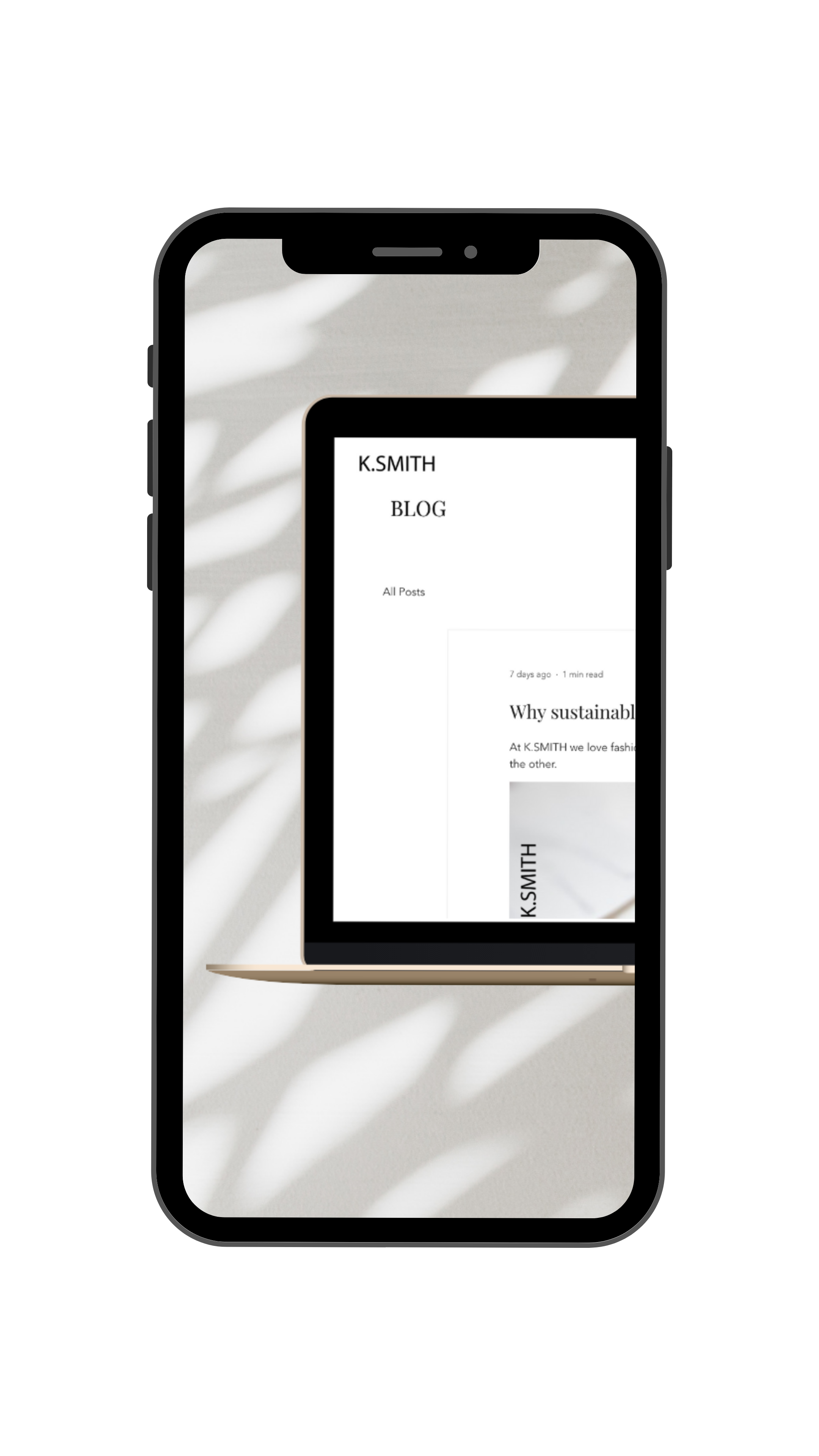 Responsive website design displayed on an iPad for service-based businesses