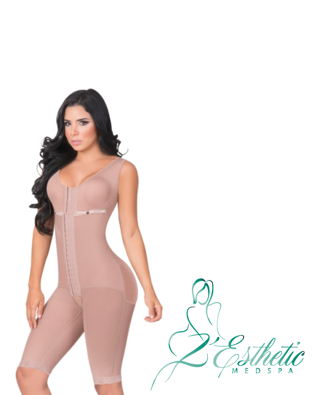 Jackie London Long Body Shaper whit Brassier and Wide Straps- Ref 3050