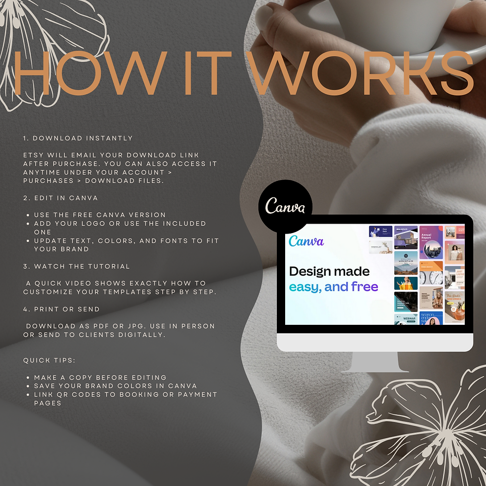Miniatura: Mega Paquete para Negocios de Spa – Formularios Editables para Esteticistas, Kit de Branding y Plantillas en Canva