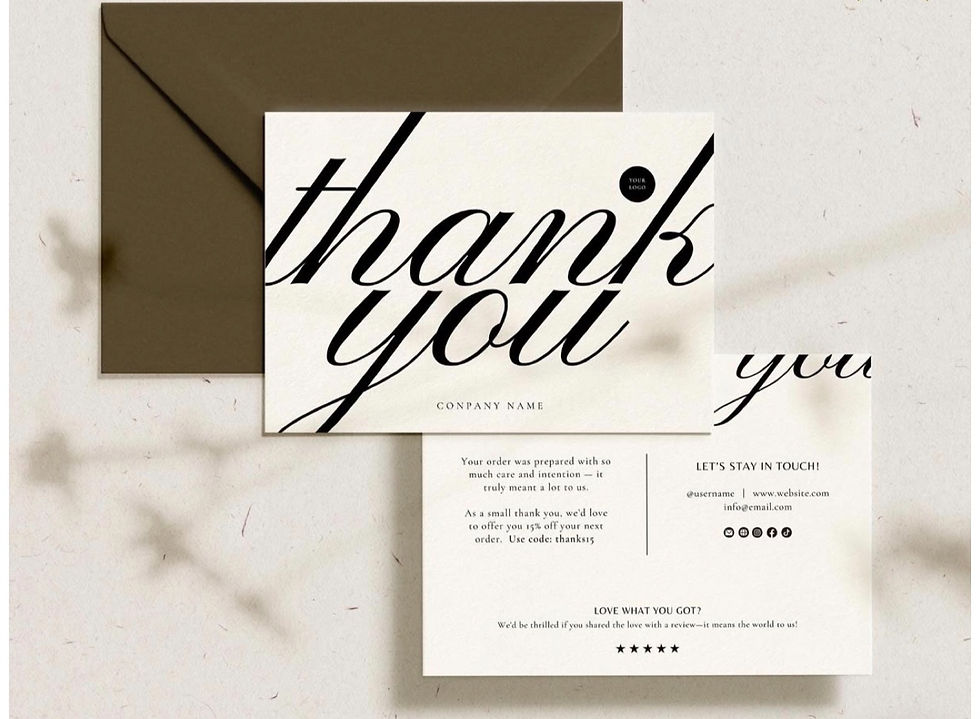 Miniatura: Thank you Card Personalizada