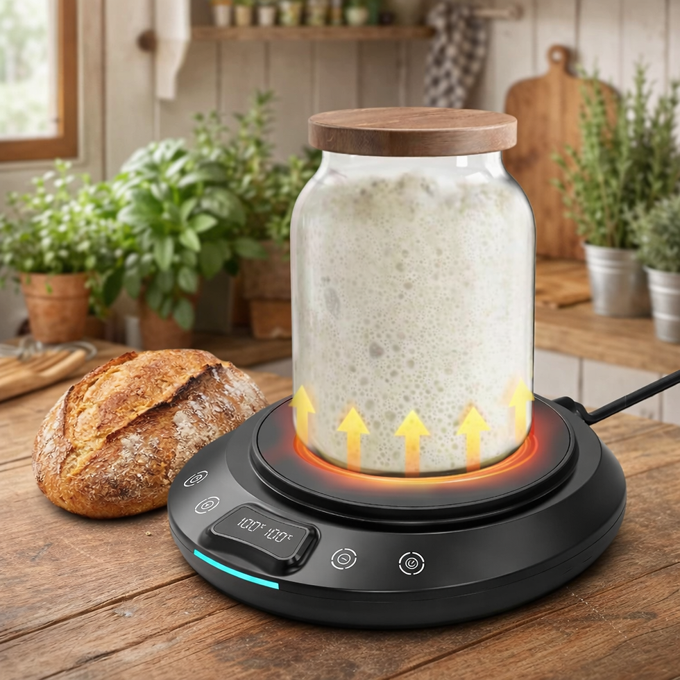 Sourdough starter heater for home bakers