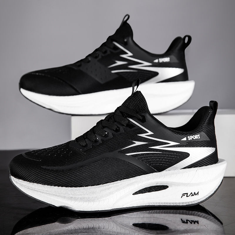 Miniatura: Marathon Men Sports Running Shoes Women's Carbon Board Air Cushion Breathable At